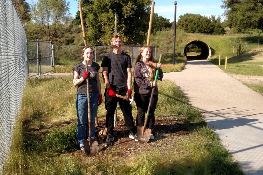 All done planting the 2nd tree!